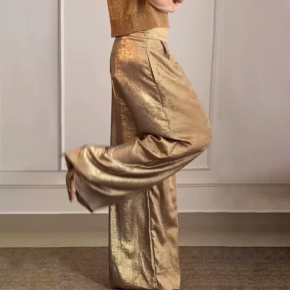 High Waist Wide Leg Pants