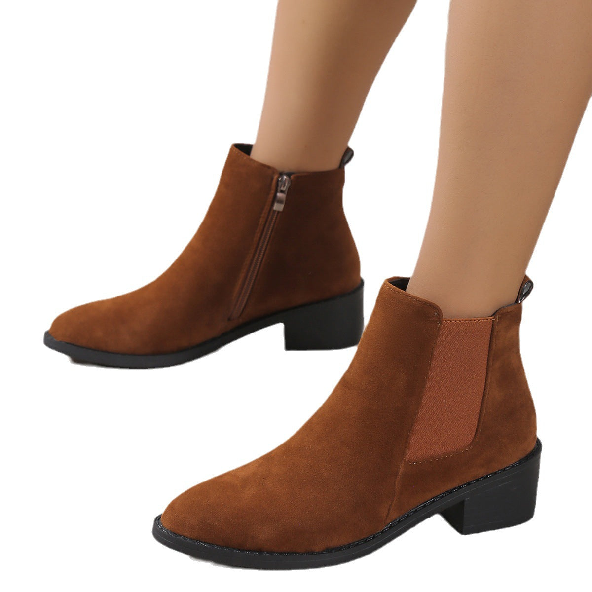 Ankle Boots With Side Zipper