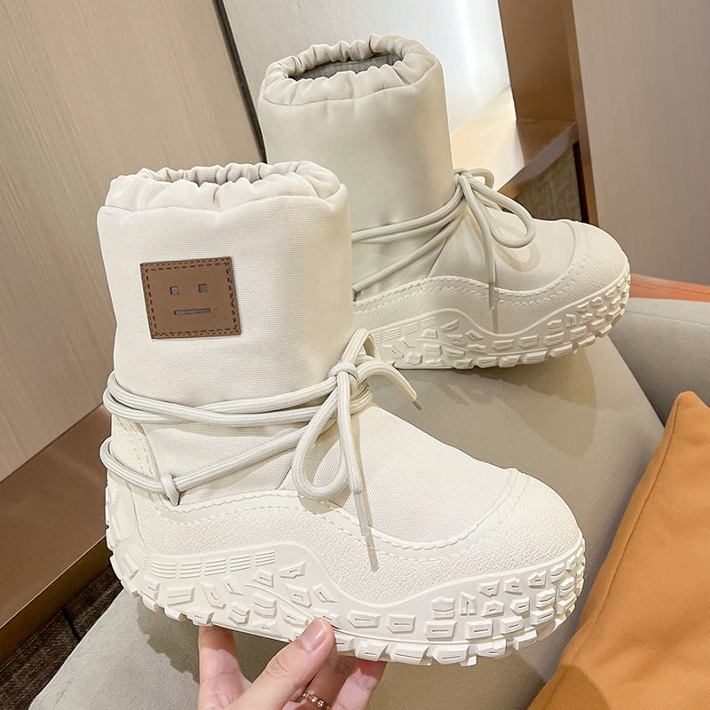 Thickened Warm Sleeve Cotton Boots