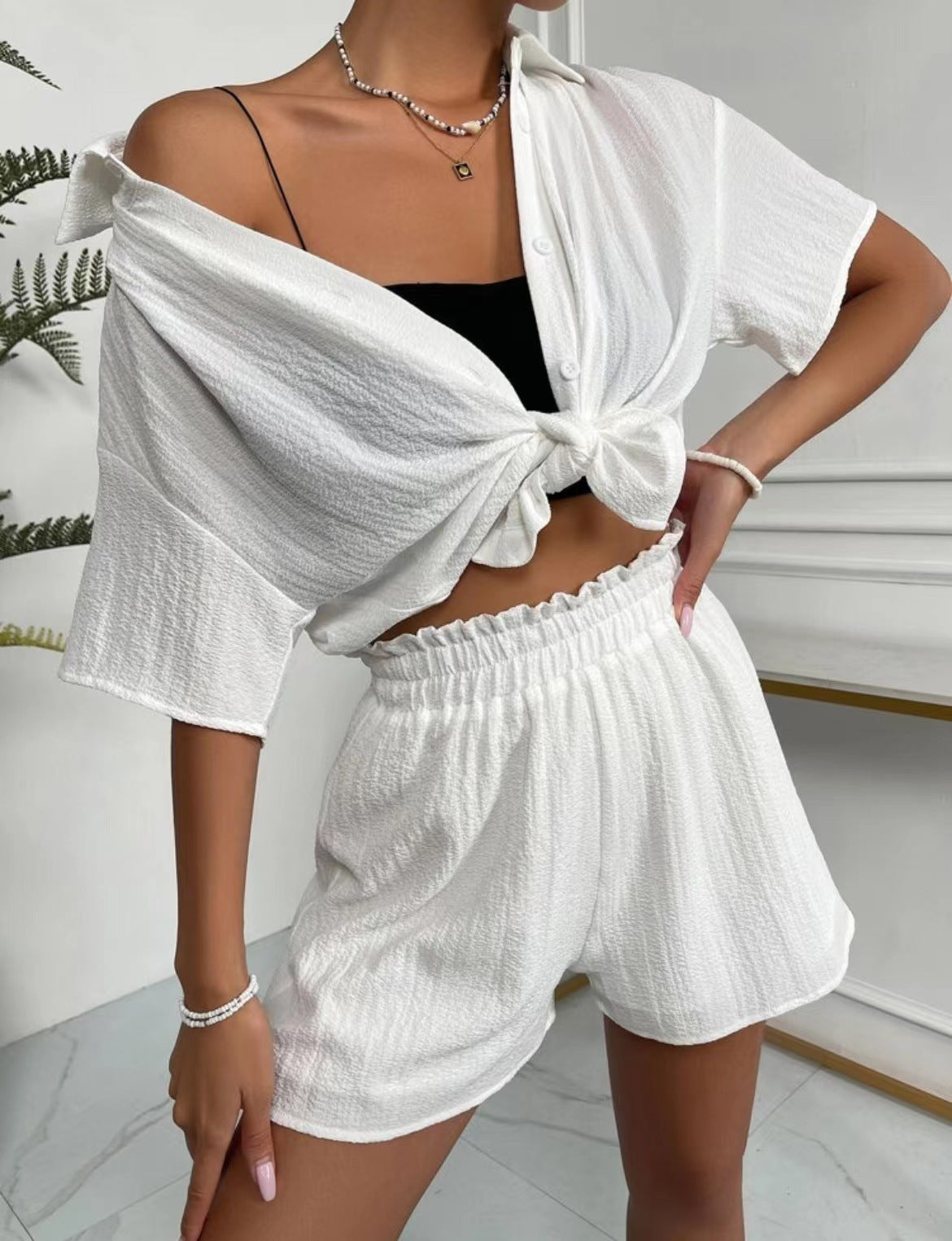 Short Sleeve Two Piece Set