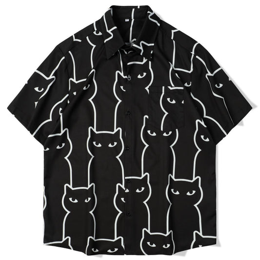 Meow Printed Shirt