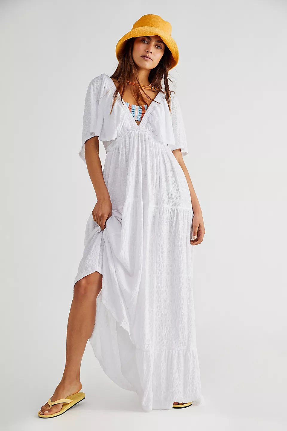 Summer V-neck Long Dress