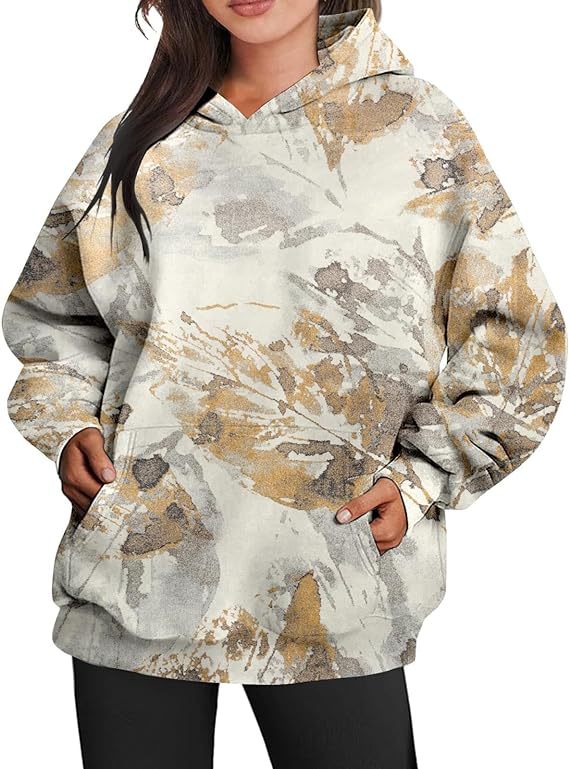 Camouflage Hoodie Maple Leaf Print Hoodie