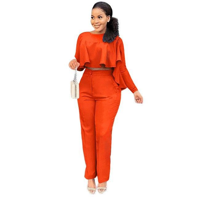 Long Sleeve High Waist Two-piece Set