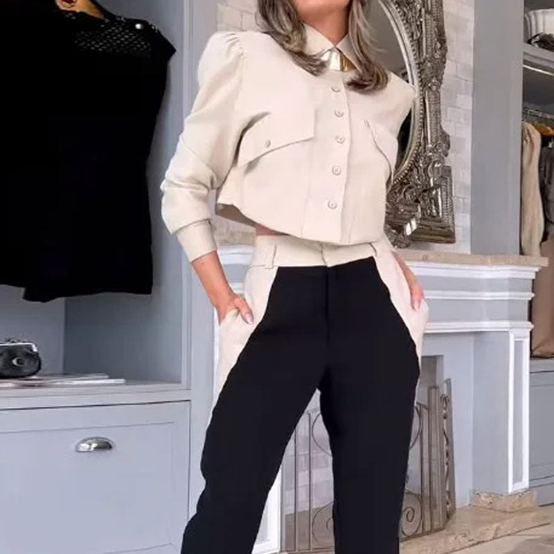 Long Sleeve Blouse And Pants