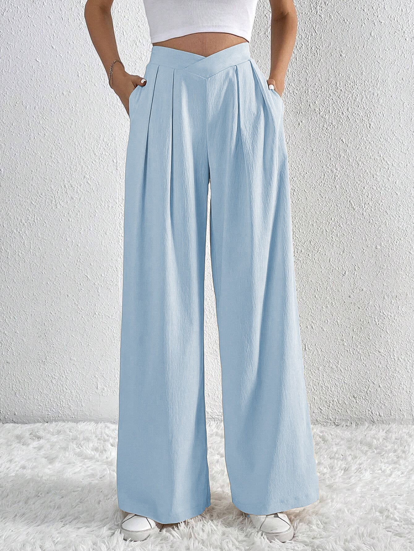 Casual Wide-leg Trousers