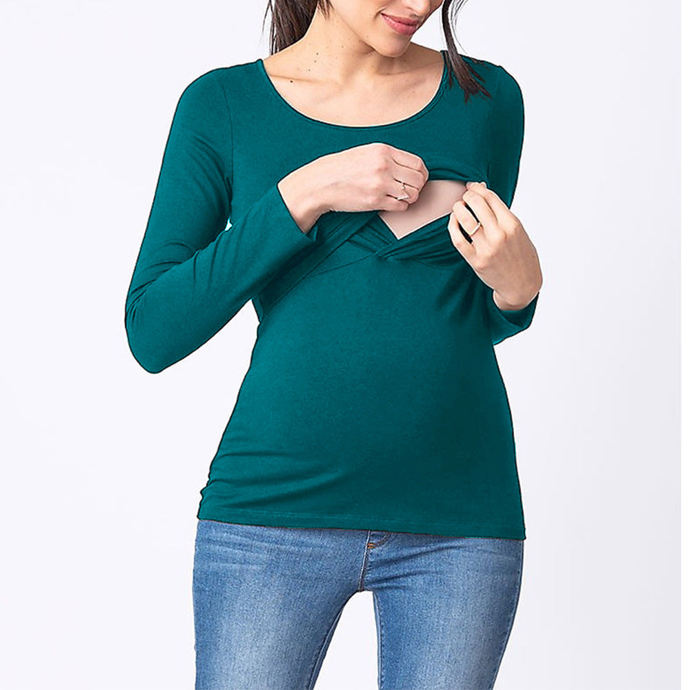 Long Sleeve Breastfeeding T-shirt