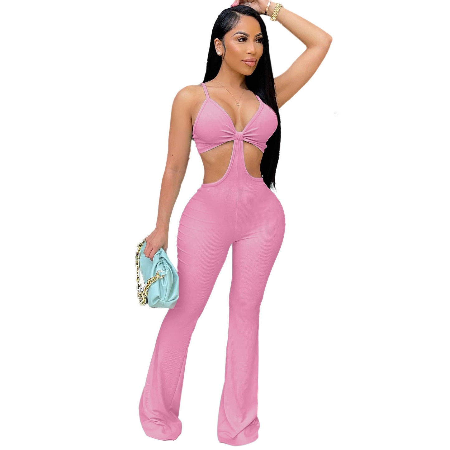 Jumpsuit Bell-bottom Pants One-piece