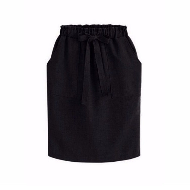 High Waist Skirt With Pockets