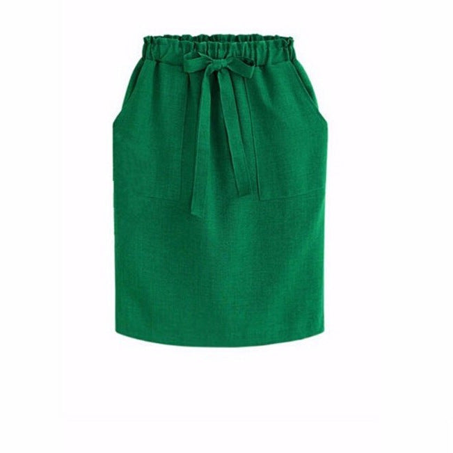 High Waist Skirt With Pockets