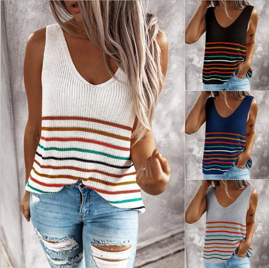 Knitted Vest T Shirt