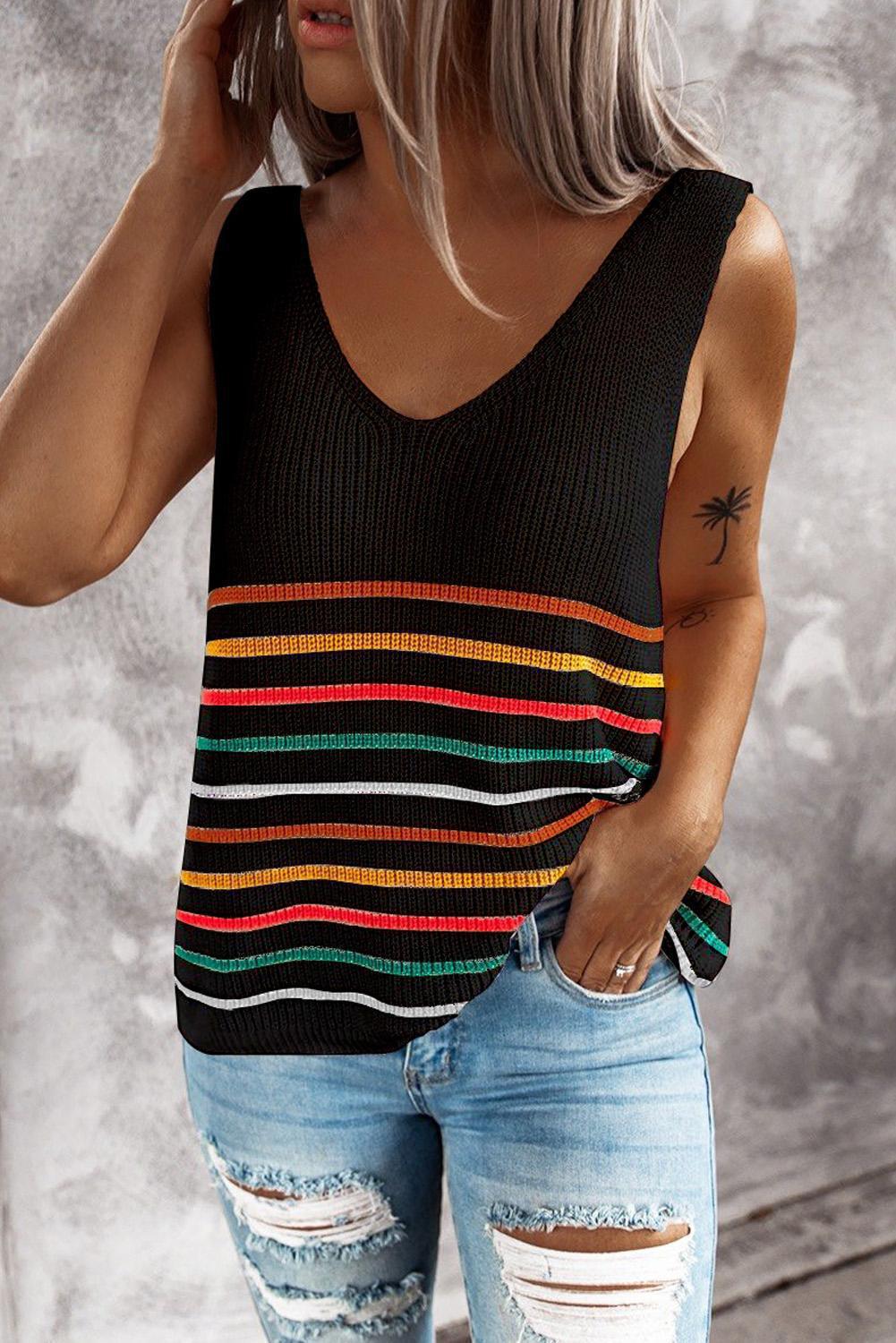 Knitted Vest T Shirt