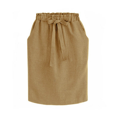 High Waist Skirt With Pockets