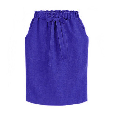 High Waist Skirt With Pockets