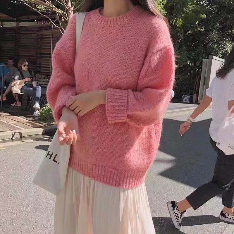 Candy Color Loose Sweater