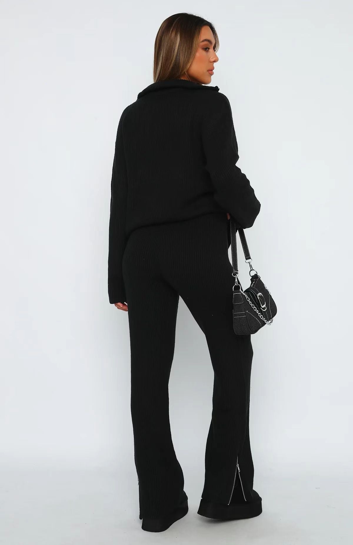 Pure Color Comfort Wool Trousers Suit