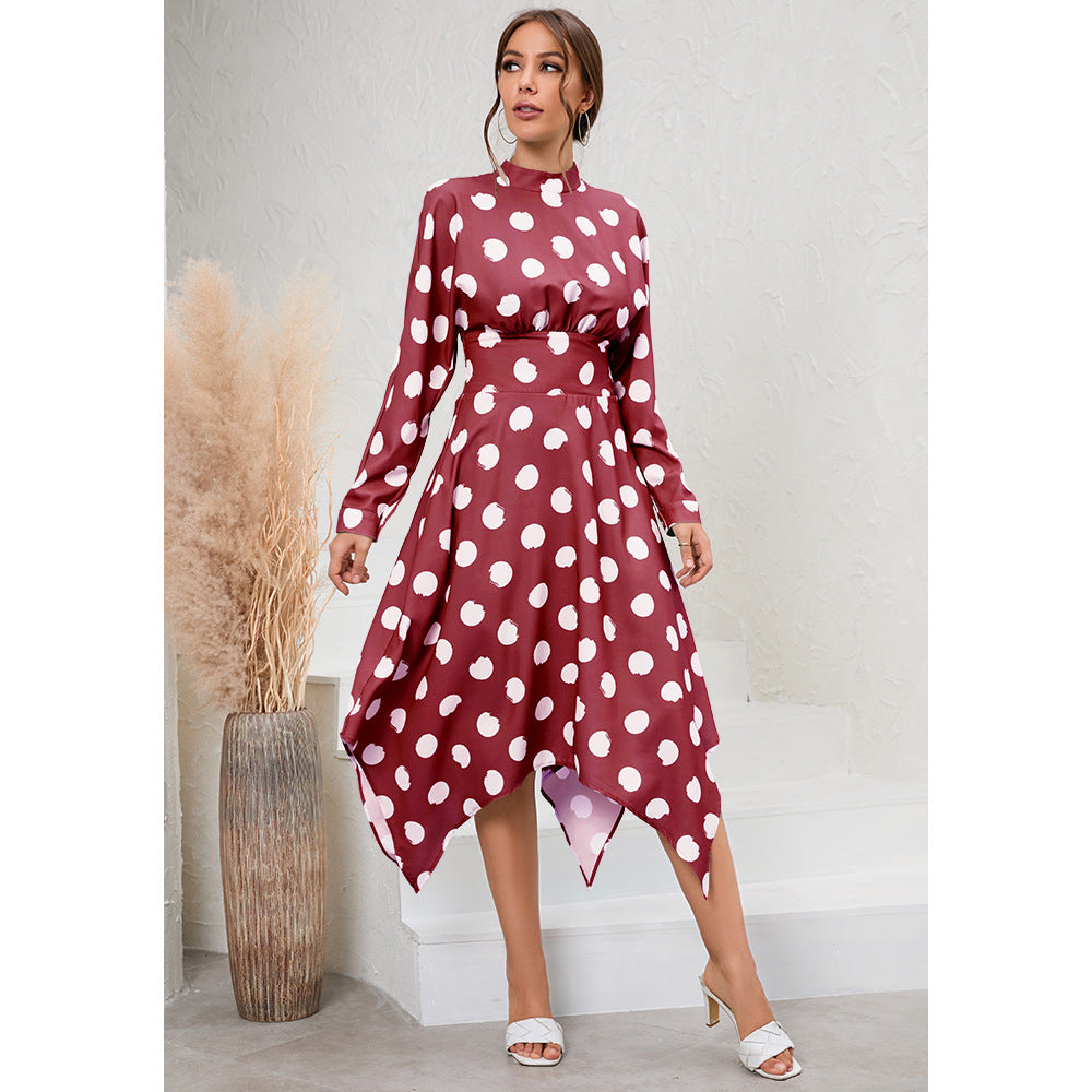 Virginia Long Sleeve Polka Dot Dress