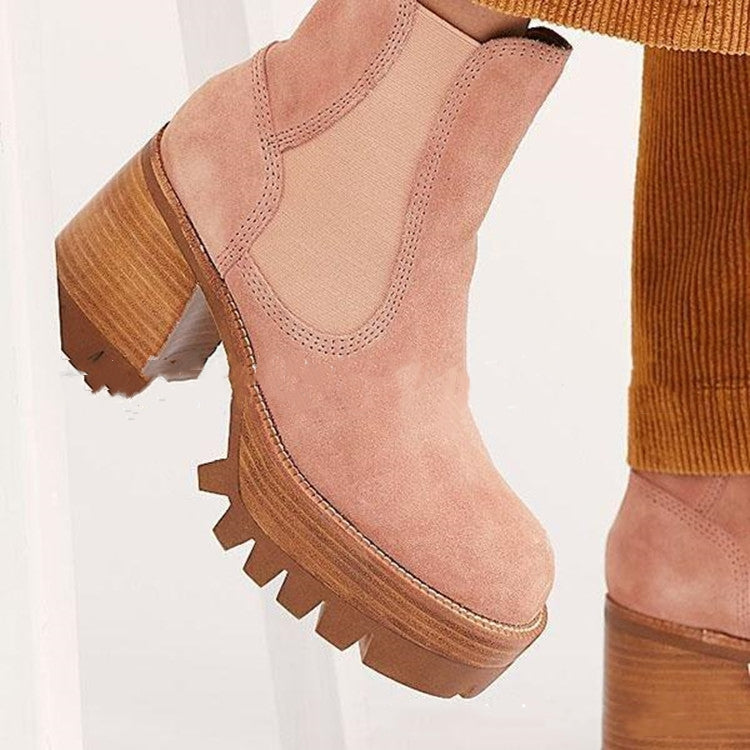 Chunky Heel Boots