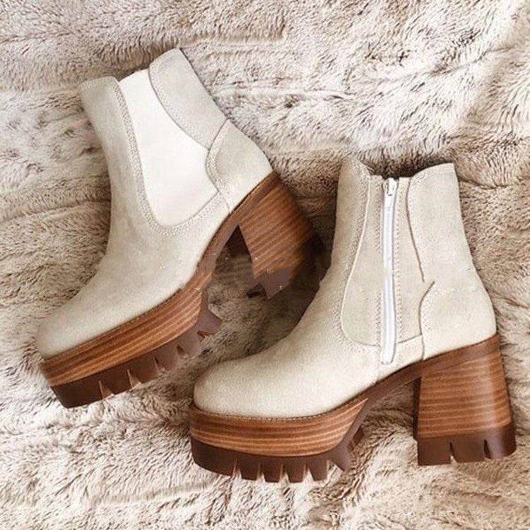 Chunky Heel Boots