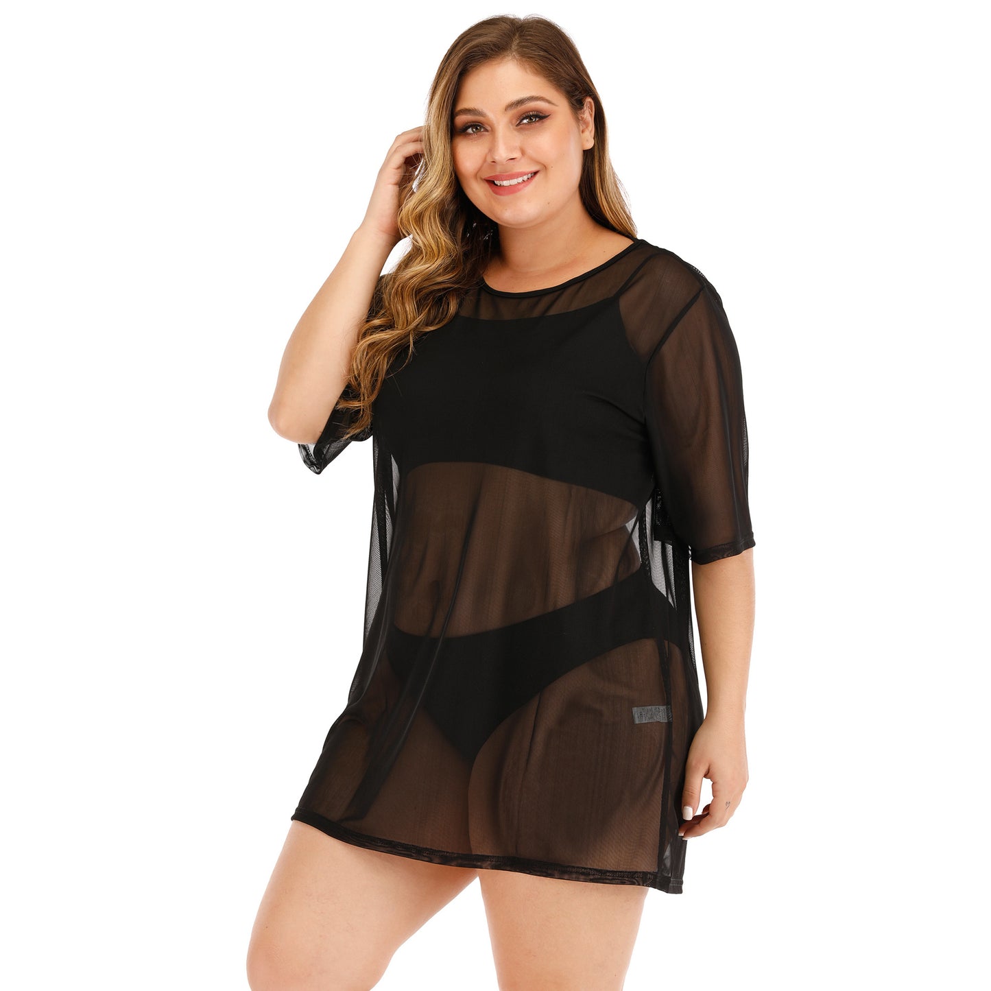 Women's Sheer Mesh Cover Up Dress