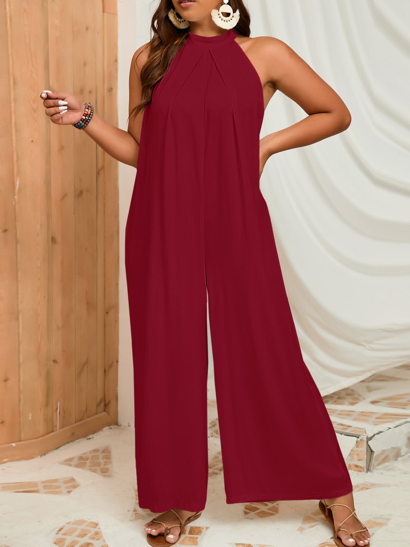 Halter Sleeveless Jumpsuit