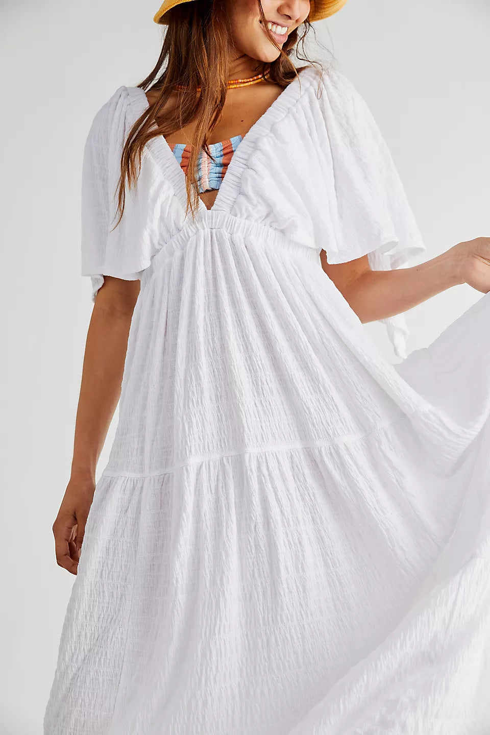 Summer V-neck Long Dress