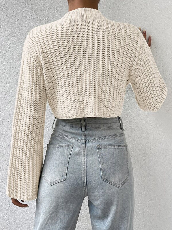 Cropped Knitted Sweater