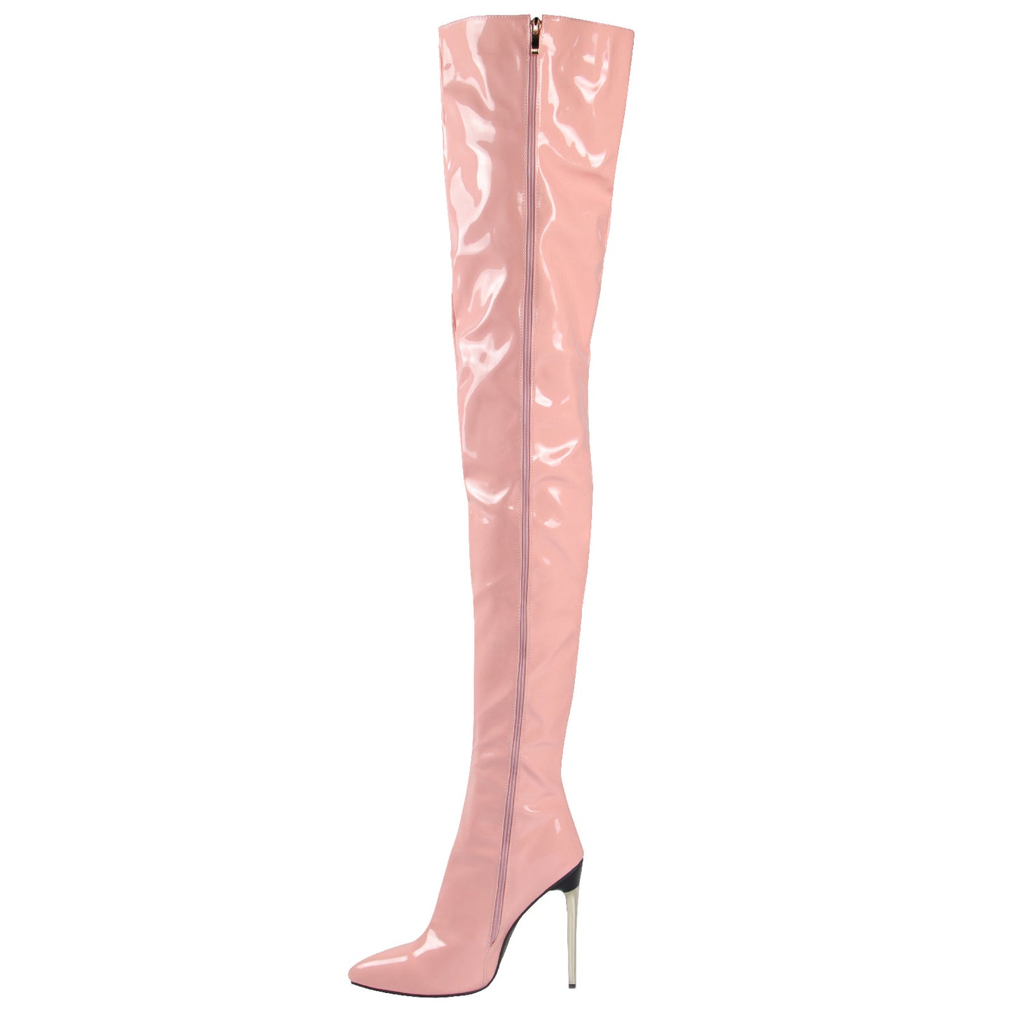 Over The Knee Patent Leather Stiletto Boots