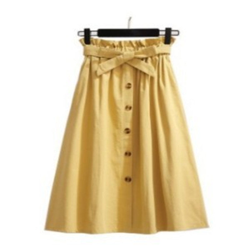 High Waist Pleated Skirt