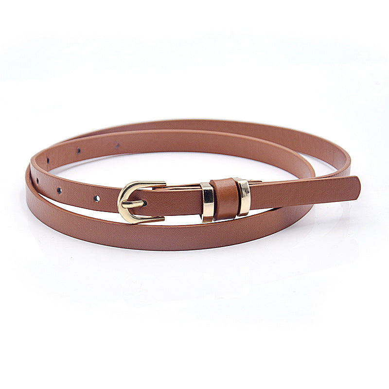 Solid Color Thin Belt