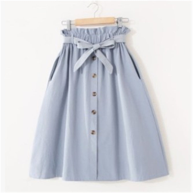 High Waist Pleated Skirt