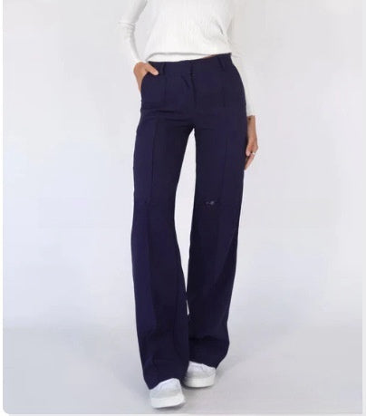 Straight Slim-fit Pants