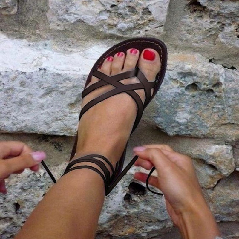 Cross Strap Sandals