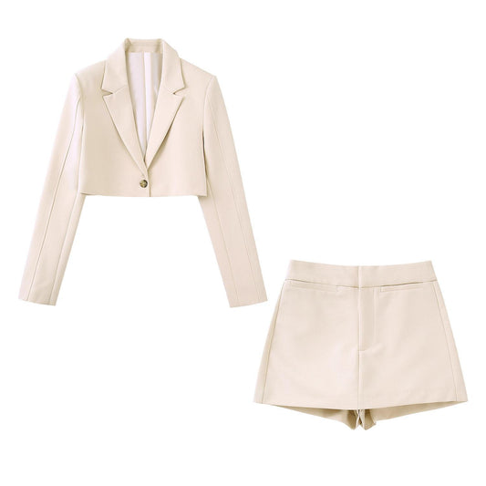 Short Coat Skort Suit