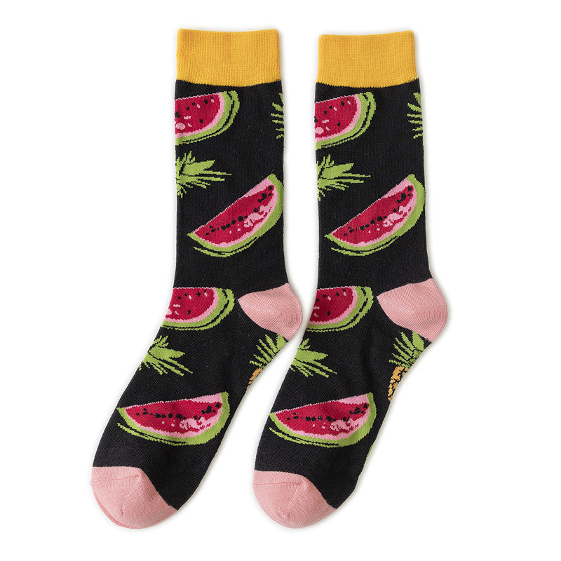 Cotton Sock Fruit Pattern Socks