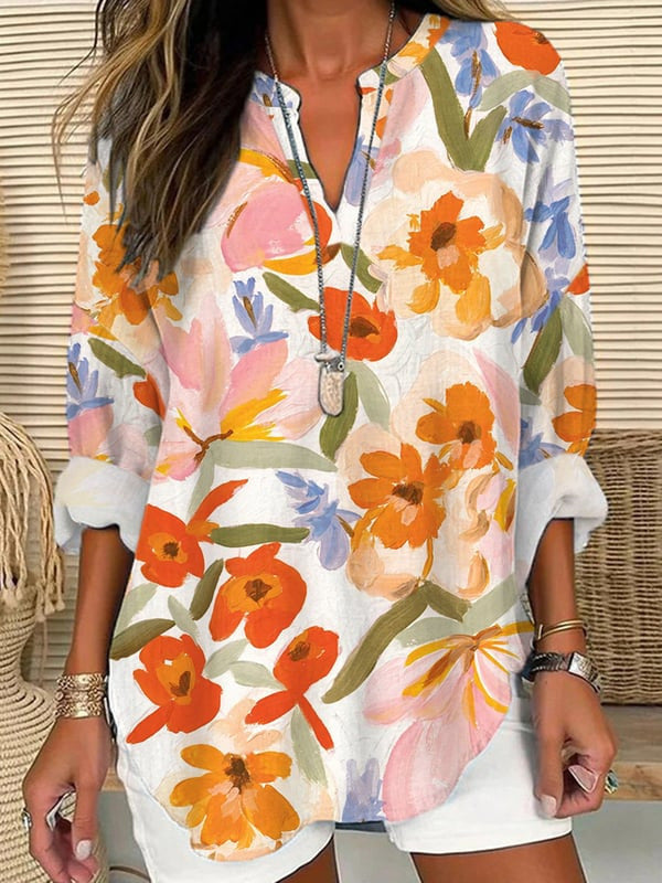 Loose Long-sleeved Blouse