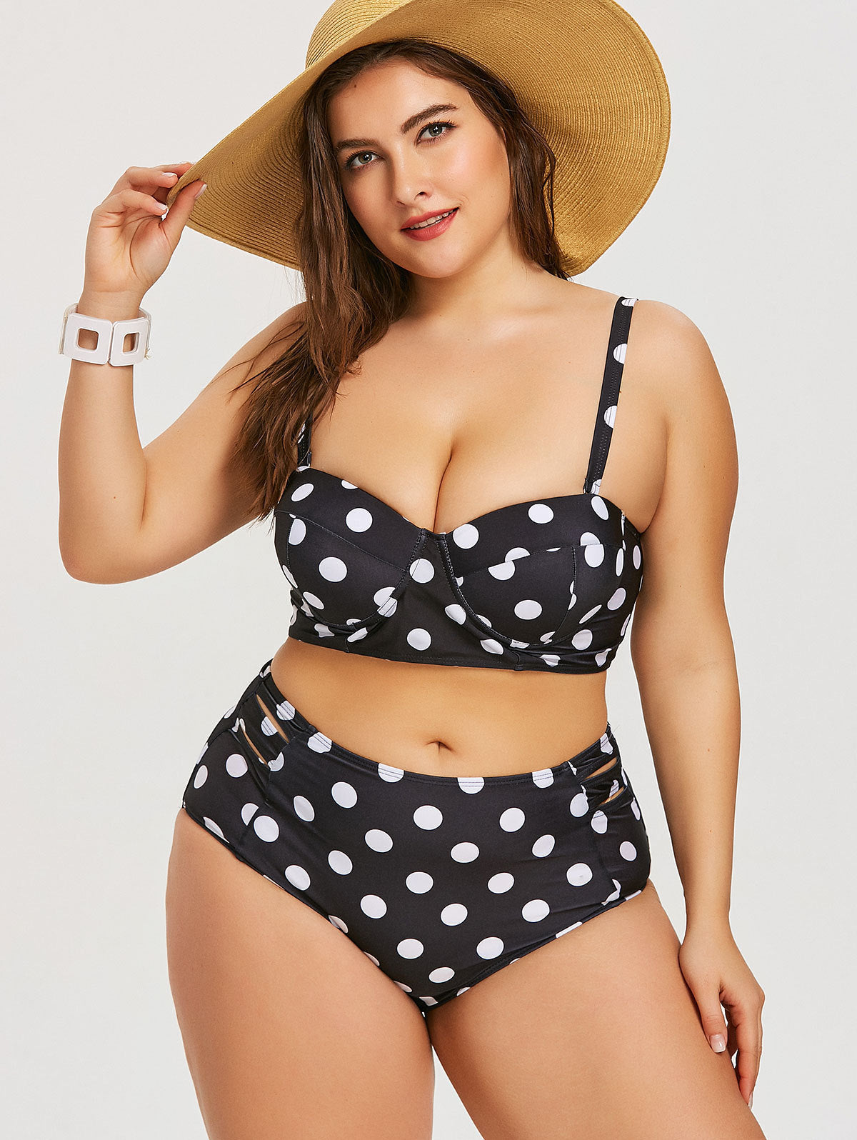 Polka Dot High-rise Bikini