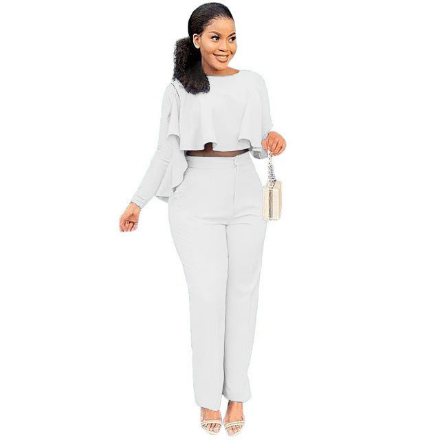 Long Sleeve High Waist Two-piece Set