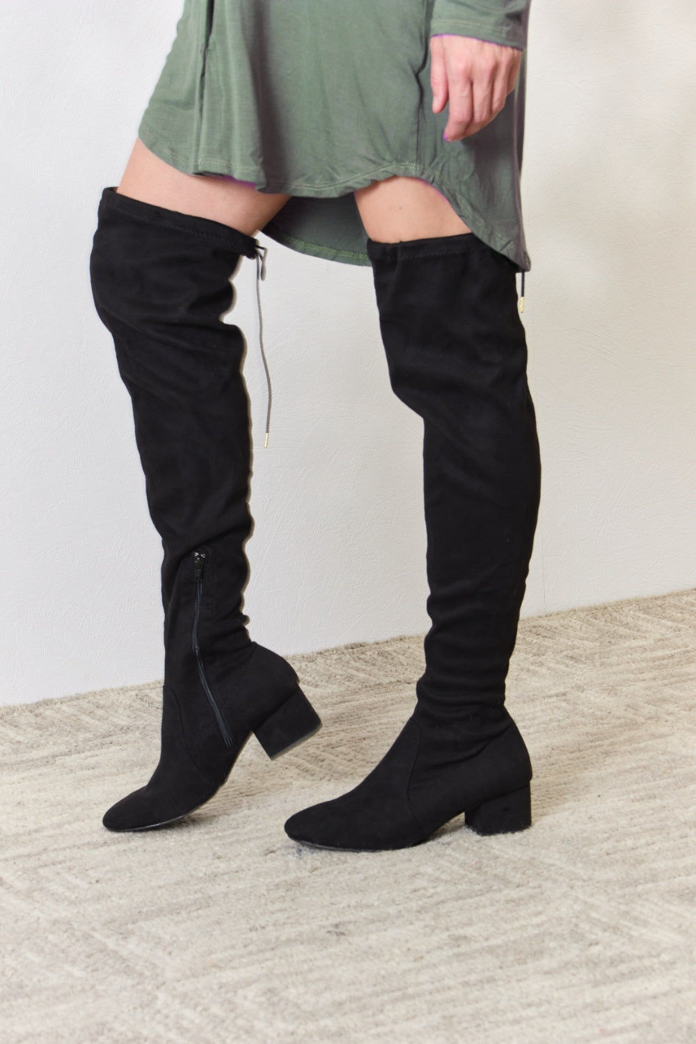 Black Over The Knee Boots