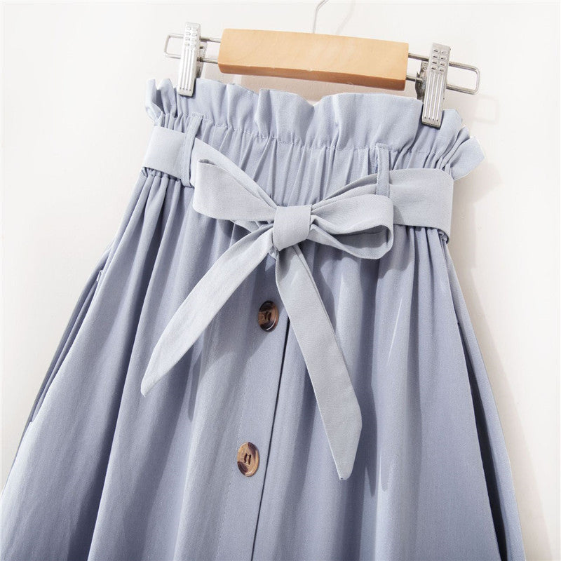 High Waist Pleated Skirt