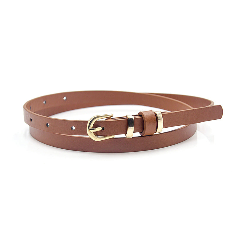 Solid Color Thin Belt