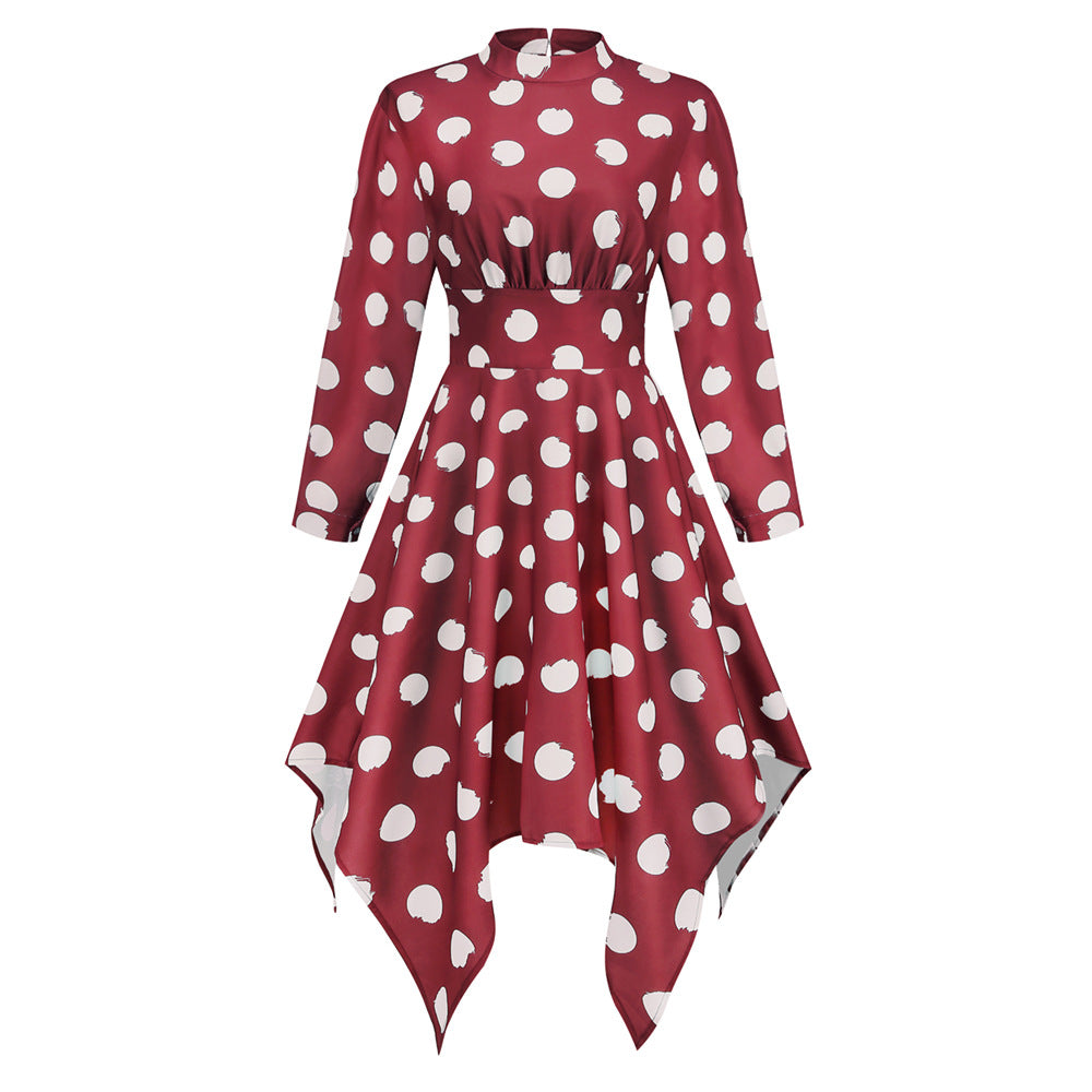 Virginia Long Sleeve Polka Dot Dress