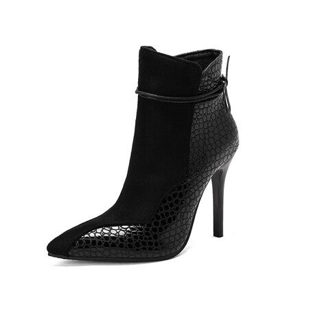 Down the Middle Thin High-heel Boots