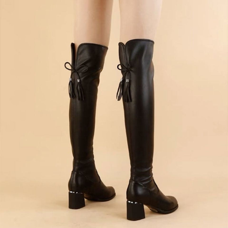 Long Tube Knee Length Non- Slip Versatile Boots