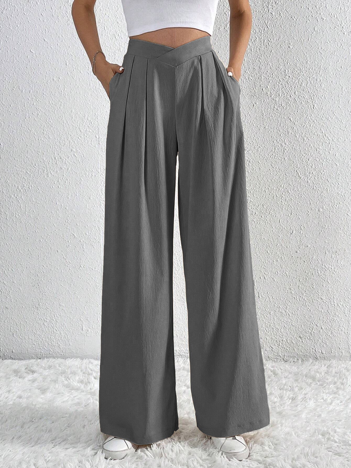 Casual Wide-leg Trousers