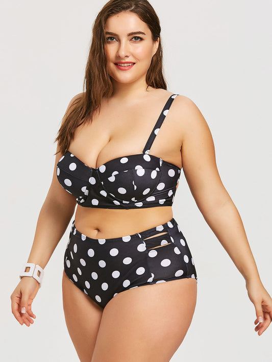 Polka Dot High-rise Bikini