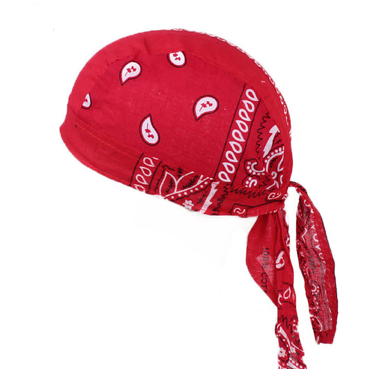 Red Bandana Cotton Cap