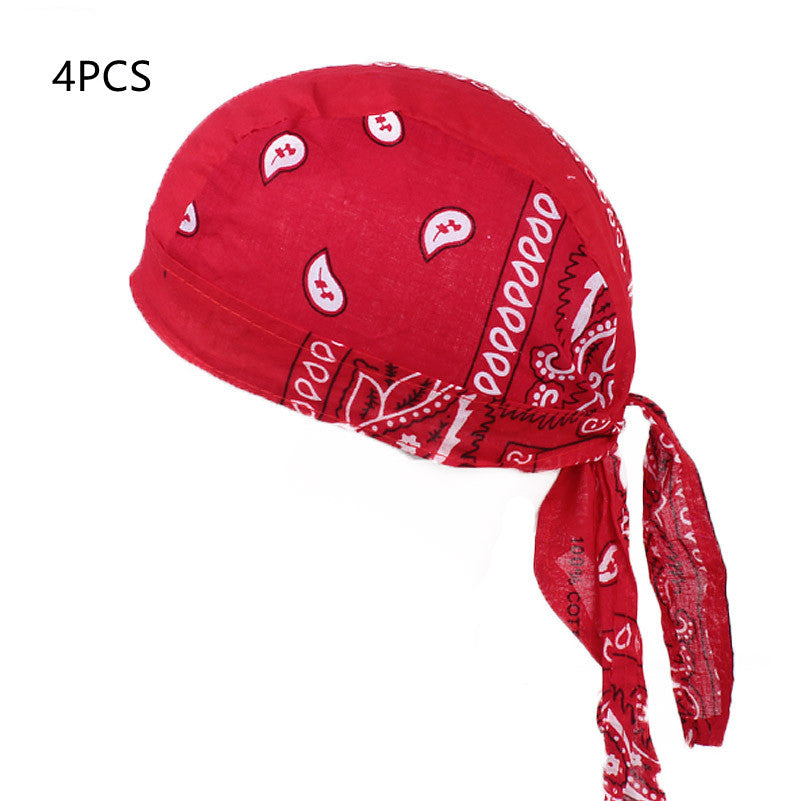 Red Bandana Cotton Cap