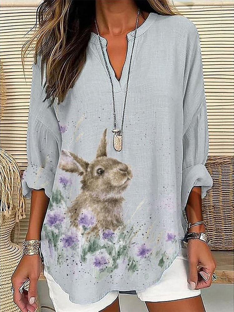 Loose Long-sleeved Blouse