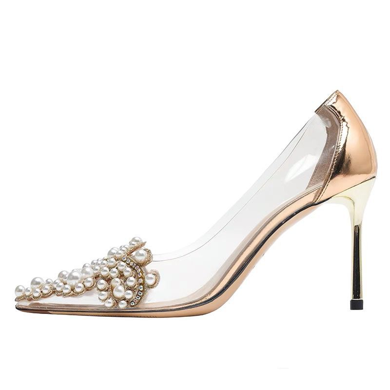 Transparent High Heel Pumps